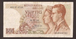 België 50 Frank 14-5- 1966 -NO: 853 F 4726. - 50 Francs