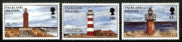 (145) Falkland Isl.  Lighthouses / Phares / Leuchttürme / Vuurtoren  **  / Mnh  Michel 698-700 - Südgeorgien