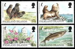 (114) Falkland Isl.  Flora And Fauna / Animals And Plants / Conservation  **  / Mnh  Michel 701-704 - Géorgie Du Sud