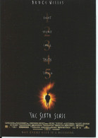 Film "THE SIXTH SENSE" Film De M. Night Shyamalan  Avec Bruce Willis - 1999 - Affiches Sur Carte