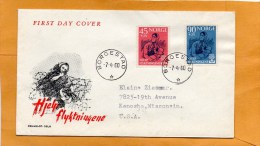 Norway 1960 FDC Mailed To USA - FDC