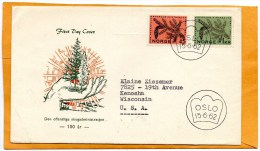 Norway 1962 FDC Mailed To USA - FDC