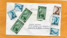 Fiji Old Cover Mailed To USA - Fidschi-Inseln (...-1970)