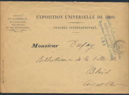 ★★★ France 1900 Olympic Games Cover - Paris - Exposition Univelselle - Ministry Of Commerce Blue Cance - Zomer 1900: Parijs