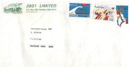 (555)  Australia - Railway Letter - 3801 Limited - Covers & Documents
