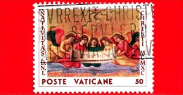 VATICANO  - Usato - 1990 - Natale - 50 L. • Coro Di Angeli - Oblitérés