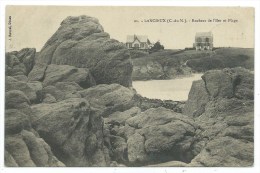 CPA -LANCIEUX -ROCHERS DE L' ILE ET PLAGE -Côtes D' Armor (22) -Circulé 1912 - Lancieux