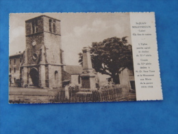 LOIRE-SAINT JEAN SOLEYMIEUX-L'EGLISE ET LE CLOCHER DU XVe - Saint Jean Soleymieux