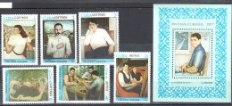 Caribbean Island 1977 - Art. Painting Gemalde Mi.2234-2239+bl.52 MNH (**) - Unused Stamps