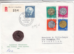 Monnaies - Suisse - Lettre Recommandée De 1964 - Pro Patria - Cartas & Documentos