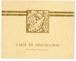 Ticket  D'entrée  10.5 Cm X 26 Cm   Dégustation  Bourgogne  1953   Louis Max - Bourgogne
