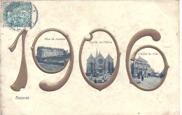 NORD PAS DE CALAIS - BOULOGNE - DESVRES - Souvenir - Carte Multivues - 1906 - Peu Commune - Desvres