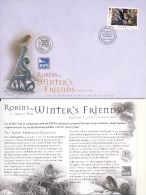 FDC - Isle Of Man - Robins - Winter Friends - 2004 - 2001-2010. Decimale Uitgaven