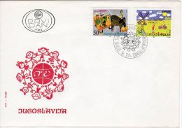 YUGOSLAVIA 1985 Joy Of Europe Childrens Meeting FDC.  Michel 2126-27 - FDC