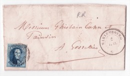 L. Affr. N°7 Margé Distribution 24 MARIEMBOURG/1856 Pour Gosselies. RR - 1851-1857 Médaillons (6/8)