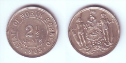 British North Borneo 2 1/2  Cents 1903 H - Maleisië