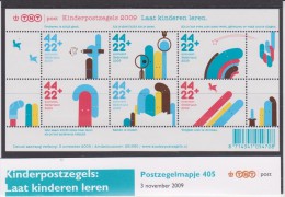 The Netherlands Stamps Folder Postzegelmapje 405 Mi Block 124 Children Stamps - Pencil - Hand - Star - Sock * * 2009 - Ungebraucht