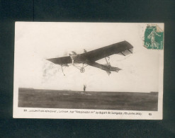 Sangatte - Latham Sur Antoinette III Au Départ De Sangatte ( Aviation Cachet Facteur Boitier St Maulvis - Sangatte