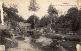 CPA  -   PLOUARET   (22)   Bords De Riviere  -  Le Moulin Neuf   ( Carte Abimée) - Plouaret