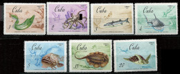 Cuba **,* N° 1158 à 1164 En L'état - Championnats Du Monde De Chasse Sous-marine. Animaux Marins - Ongebruikt