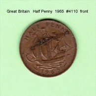 GREAT BRITAIN    1/2  PENNY  1965  (KM # 896) - C. 1/2 Penny