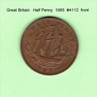 GREAT BRITAIN    1/2  PENNY  1965  (KM # 896) - C. 1/2 Penny