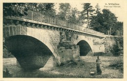 Villalier  Pont Sur L'Orbiel Dos Scané  Cpa - Sonstige Gemeinden