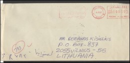 EGYPT Brief Postal History Envelope Air Mail EG 015 Meter Mark - Lettres & Documents