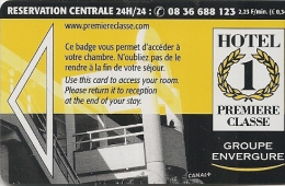 CLE D HOTEL-FRANCE-HOREL-PREMIERE CLASSE--TBE-LUXE- - Tarjetas-llave De Hotel