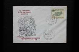 Enveloppe Affranchie Luxembourg Siège OMS Genève Oblitération Val Des Oseraies Kopstal - Lettres & Documents