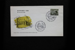 Enveloppe Exphimo 1966 Affranchie Luxembourg Poste Aérienne Oblitération Mondorf Les Bains - Covers & Documents