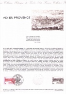 Document Philatélique Officiel, Aix-en-Provence, Fontaine, Roi René, 1982 - Sonstige & Ohne Zuordnung