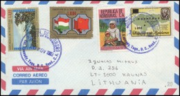 HONDURAS Brief Postal History Envelope Air Mail HN 003 Women Flags Personalities - Honduras
