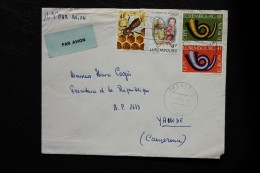 Enveloppe Affranchie Luxembourg Oblitération Obercorn Pour Yaoundé Cameroun - Storia Postale