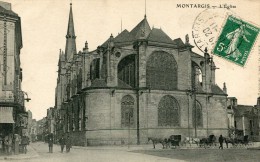 CPA 45 MONTARGIS L EGLISE 1911 - Montargis