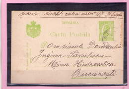 CARTA POSTALA / CAROL I  - Circulata 1913 Cu Francatura BUCURESTI - Cartas & Documentos