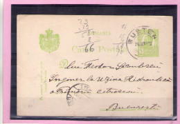 CARTA POSTALA / CAROL I  - Circulata 1912  Cu Francatura BUSTENI - Covers & Documents