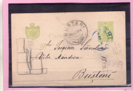 CARTA POSTALA / CAROL I  - Circulata 1911  Cu Francatura BUSTENI - Covers & Documents