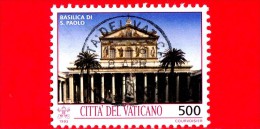 VATICANO  - USATO -1993 -Tesori D´arte Della Città Del Vaticano - 500 L. • Basilica Di San Paolo - Usati