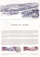 Document Philatélique Officiel, Côtes De Meuse, Plaine De La Woëvre, Douaumont, Verdun, 1987 - 1. Weltkrieg