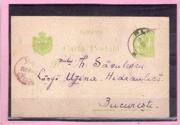 CARTA POSTALA / CAROL I  - Circulata 1913  Cu Francatura BUCURESTI / PLOIESTI - Lettres & Documents