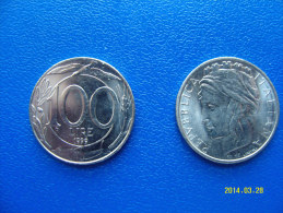 100 LIRE  ITALIA  TURRITA  2° TIPO  1999  FIOR DI CONIO - 100 Lire