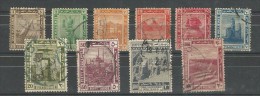 EGYPT 1914 ( PICTORIAL ) STAMP LOT - USED & 20 MILLS OVERPRINTED FROM 1922 CROWN SET - 1866-1914 Khédivat D'Égypte