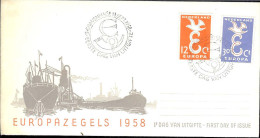 1958 - EUROPA CEPT  OLANDA - NEDERLAND - FDC - 1958