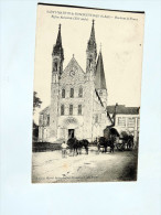 Carte Postale Ancienne : SAINT-MARTIN DE BOSCHERVILLE : Eglise Abbatiale , Attelage En 1910 - Saint-Martin-de-Boscherville