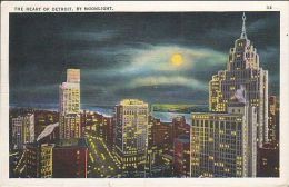 USA - Detroit - By Moonlight - Old Stamp 1937 - Detroit