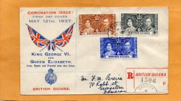 British Guiana 1937 FDC - Guyane Britannique (...-1966)