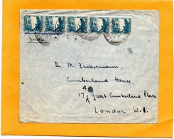 Palestine 1940 Cover Mailed To USA - Palestine