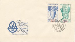 Czechoslovakia / First Day Cover (1958/04 B) Praha 3 (b): World Exhibition In Brussels 1958 - 1958 – Bruxelles (Belgique)