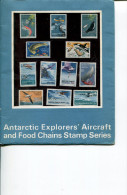 (stamp 10) Australlia - AAT Australian Antarctic Exporers's Aircraft + Food Chain Stamps - Booklet + Mint Stamps - Verzamelingen & Reeksen